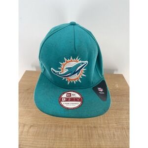 NFL Miami Dolphins NEW ERA 9FIFTY SnapBack Hat Orange Teal Snap Back